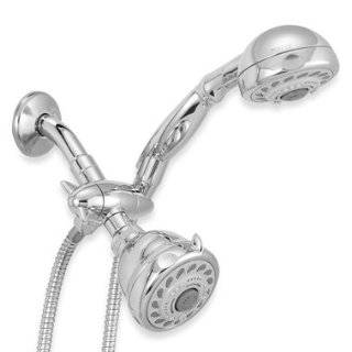 Turbospin Combo Shower Head Hand Held Massager By Distinctives with 6 