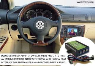 VW/SEAT/FORD/AUDI Multimedia Adapter/Interface para navegadores MFD1 y 