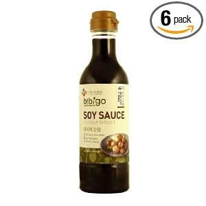 bibigo Soy Sauce with Kelp Extract, 16.2 Ounce (Pack of 6)  