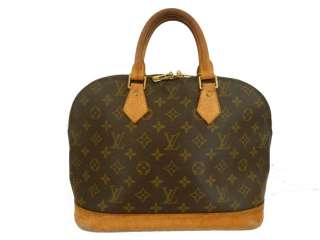 LOUIS VUITTON Monogram ALMA Handbag LV Bag Purse Authentic Genuine 