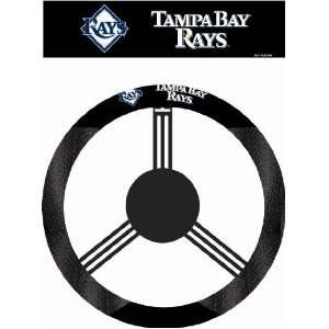   : MLB Tampa Bay Rays Poly Suede Steering Wheel Cover: Everything Else