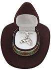 NEW Western Horse Head Necklace in Cowboy Hat Gift Box *BROWN*