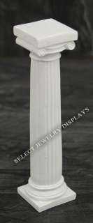 White Ionic Capital Column Jewelry Decorative Figurine  