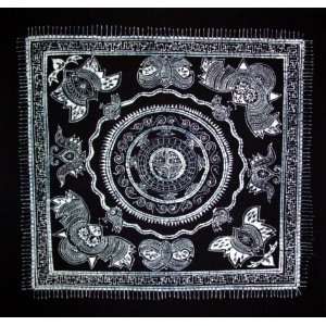    Chinese Batik Tapestry Tablecloth Bat Wall Hanging 