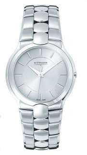 Wittnauer Mens 10A09 Silver Tone Silver Dial Watch  