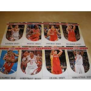  2011 12 Panini NBA Hoops Houston Rockets Team Set In 