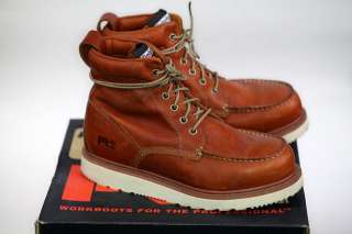 Awesome Timberland PRO Moc Toe wedge sole work boots red wing  