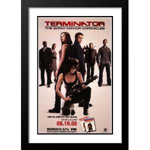  Terminator Sarah Connor 32x45 Framed and Double Matted TV 