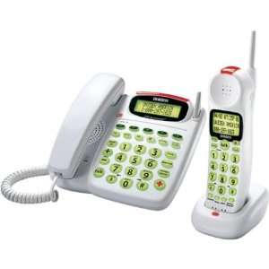 Uniden CEZA1998 5.8 GHz Cordless Phone with Corded Base, Speaker Phone 