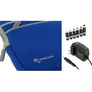   and AC Wall Adapter Charger(Invisible Zipper Tri Pocket   Dark Blue