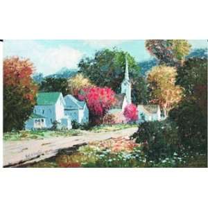 Quiet Street Tapestry Wall Hanging 
