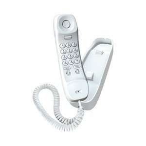  Uniden Slimline Corded Phone White Last Number Redial Desk/Wall 